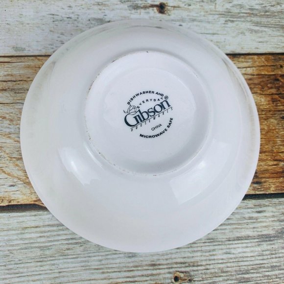 Gibson CHRISTMAS RADIANCE Cereal Bowls Set 4 - Picture 4 of 8